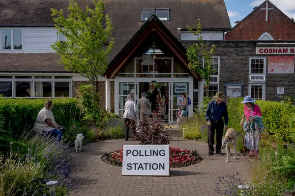 Cosham Baptist Church as a Polling Station