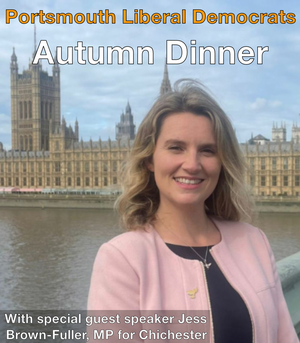 Flyer promoting autumn dinner with Jess Brown-Fuller