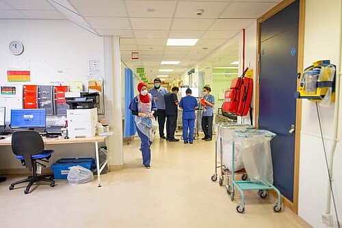 A ward at Queen Alexandra Hospital, Portsmouth